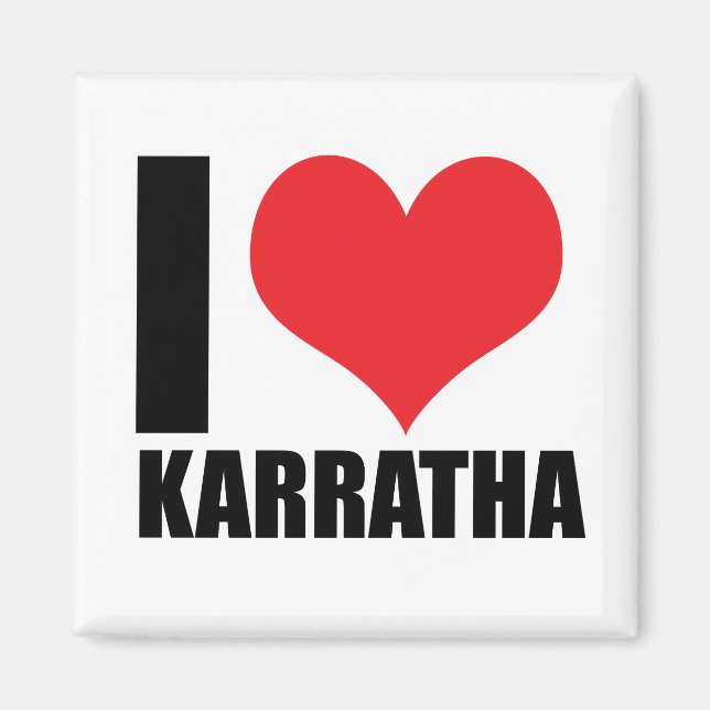 Imã Eu amo Karratha (Frente)