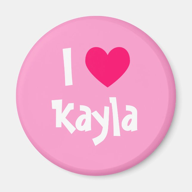 Imã Eu Amo Kayla (Frente)