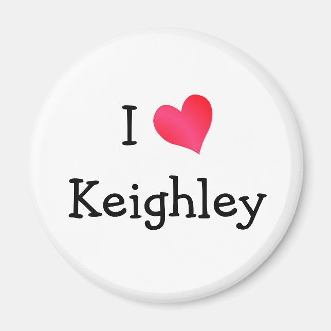 Imã Eu amo Keighley (Frente)