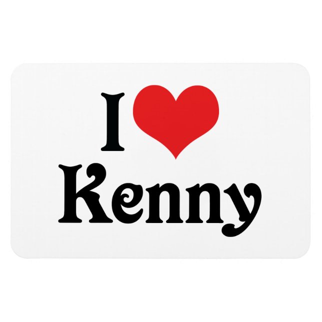 Ímã Eu Amo Kenny (Horizontal)