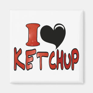 Imã Eu Amo Ketchup