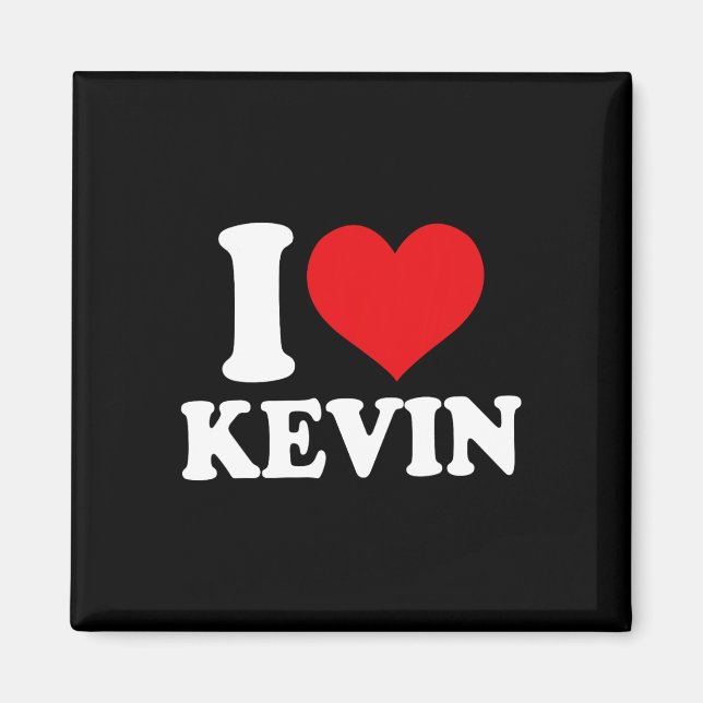 Imã Eu Amo Kevin Heart Nome  (Frente)