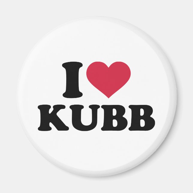 Imã Eu amo Kubb (Frente)