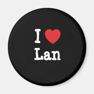 Imã Eu amo Lan Heart T-Shirt