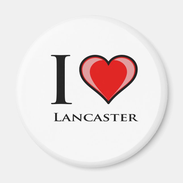 Imã Eu Amo Lancaster (Frente)