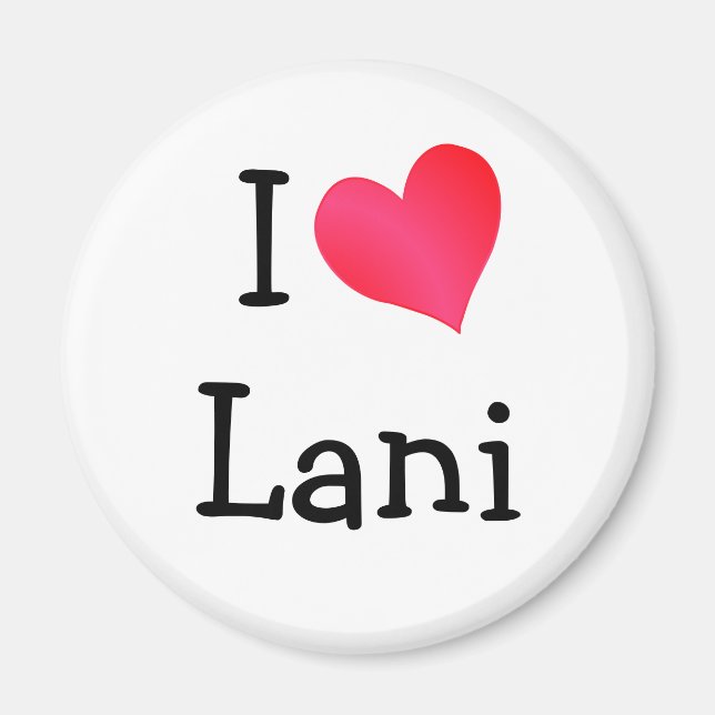 Imã Eu amo Lani (Frente)