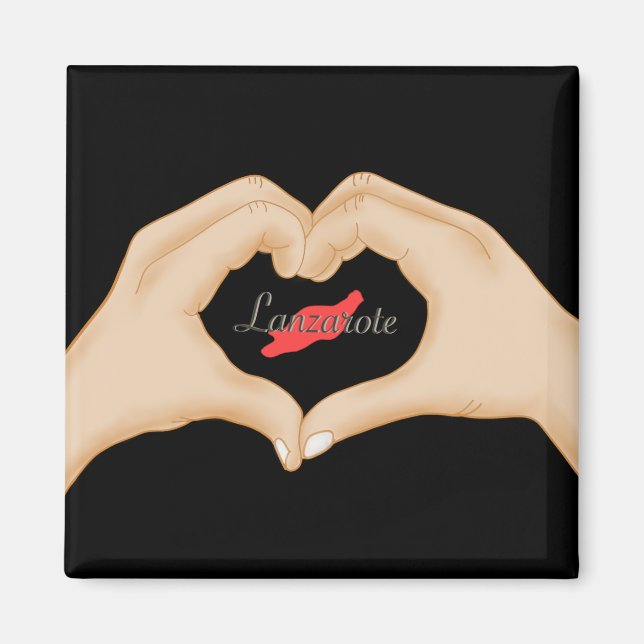 Imã Eu amo Lanzarote Imán (Frente)