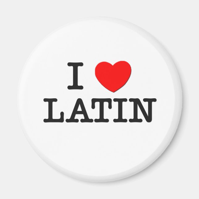 Imã Eu Amo LATIN (Frente)