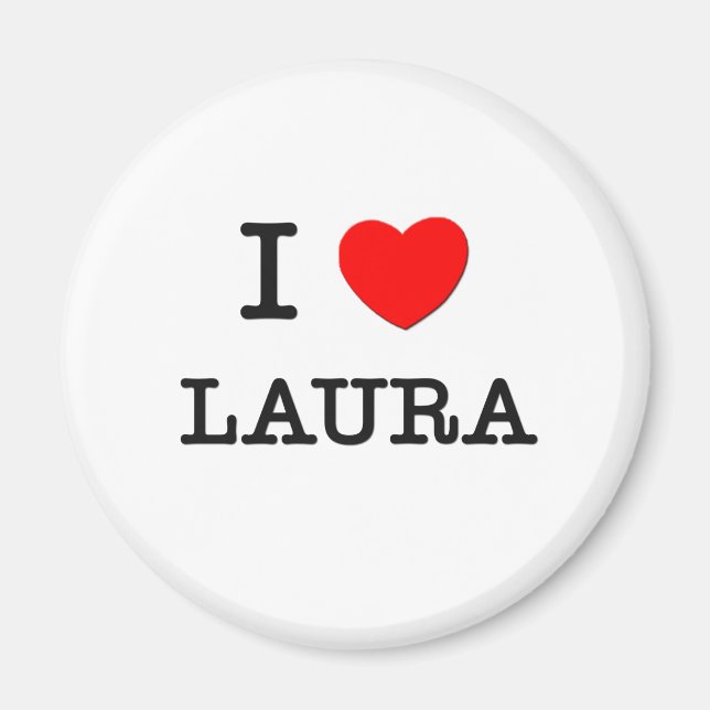 Imã Eu Amo Laura (Frente)