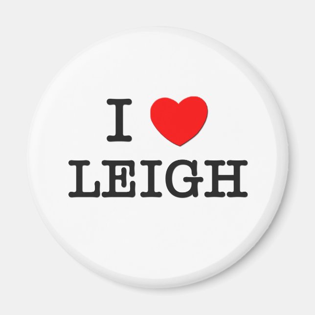 Imã Eu Amo Leigh (Frente)