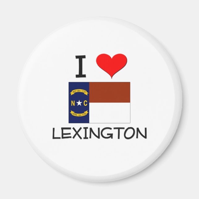 Imã Eu Amo Lexington North Carolina (Frente)