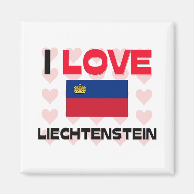 Imã Eu Amo Liechtenstein (Frente)