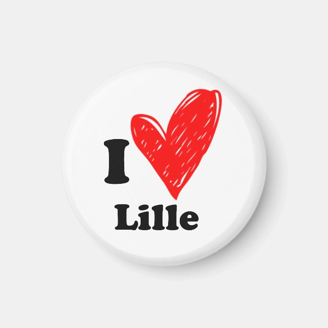 Imã Eu amo Lille (Frente)