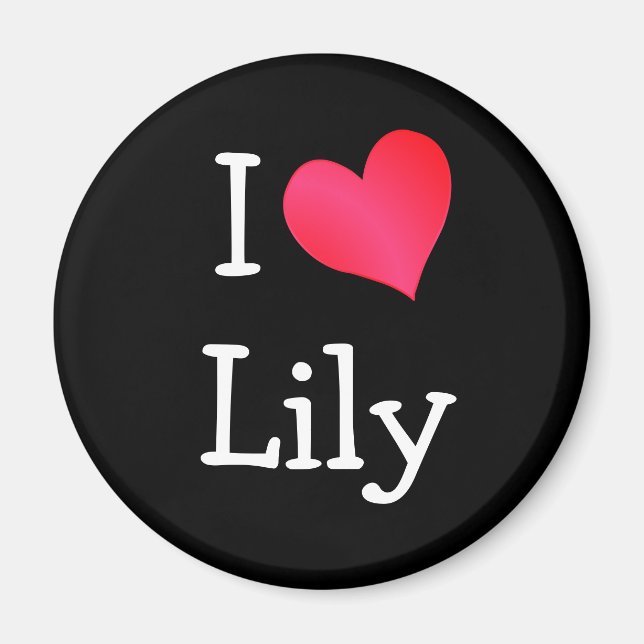 Imã Eu Amo Lily (Frente)