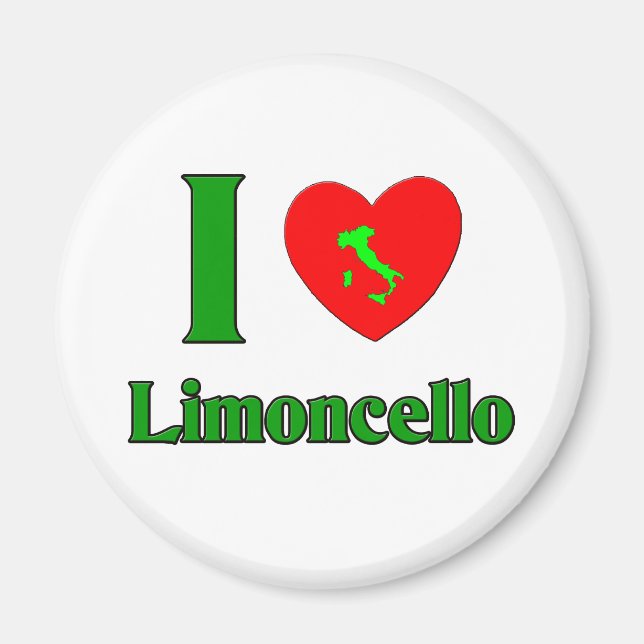 Imã Eu Amo Limoncello (Frente)