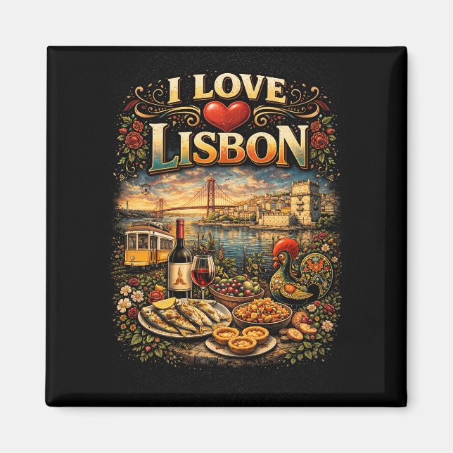 Imã Eu Amo Lisboa (Frente)