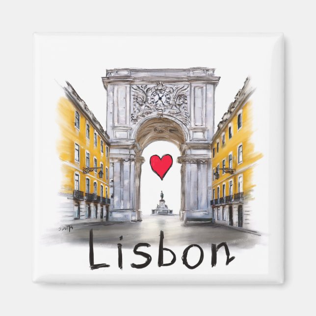 Imã Eu amo Lisboa (Frente)