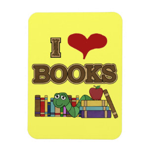 Ímã Eu amo livros