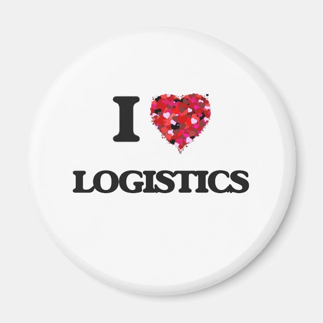 Imã Eu Amo Logística (Frente)