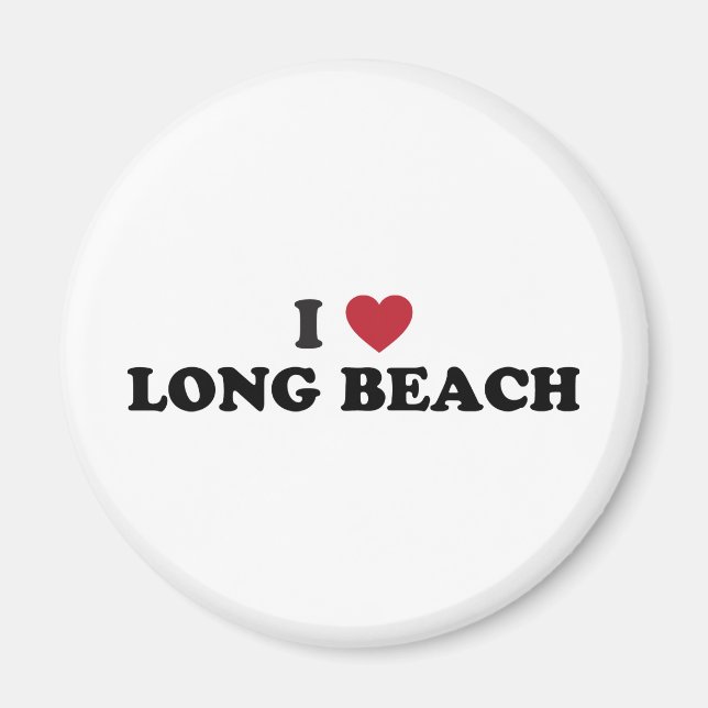 Imã Eu Amo Long Beach California (Frente)