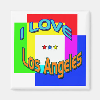 Imã "EU AMO Los Angeles Coloring 1" Magnet