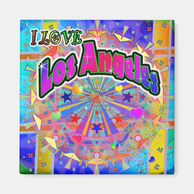Imã EU AMO Los Angeles Cosmic Unity Magnet (Frente)