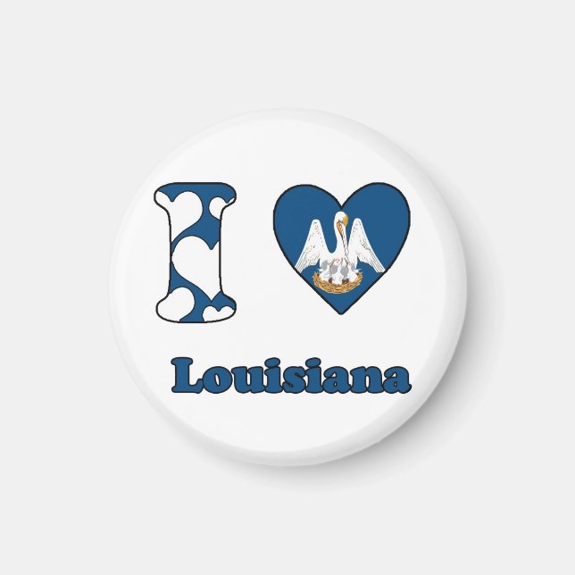 Imã Eu amo Louisiana (Frente)