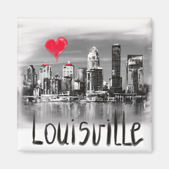 Imã Eu amo Louisville (Frente)