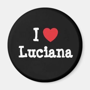 Imã Eu amo Luciana Heart-Shirt