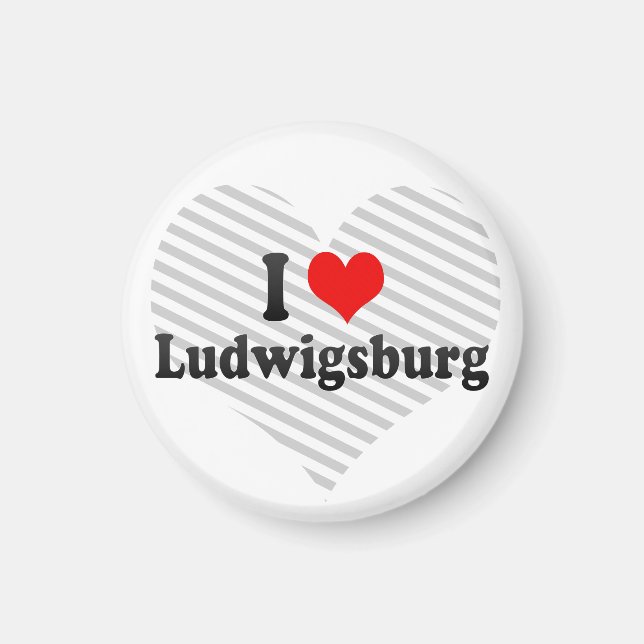 Imã Eu Amo Ludwigsburg, Alemanha (Frente)