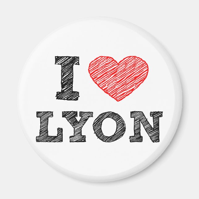 Imã Eu Amo Lyon (Frente)