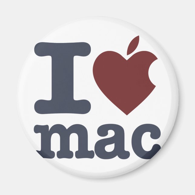 Imã Eu amo Mac (Frente)