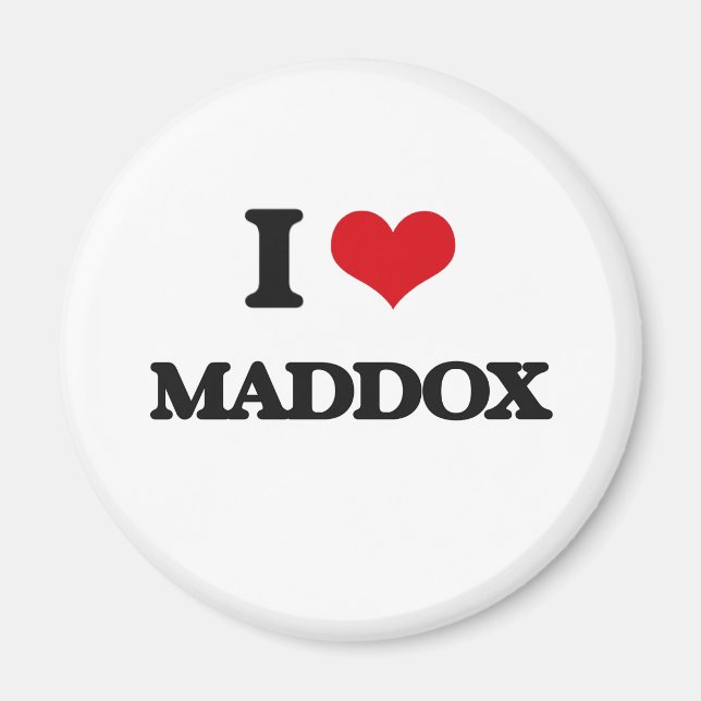 Imã Eu Amo Maddox (Frente)