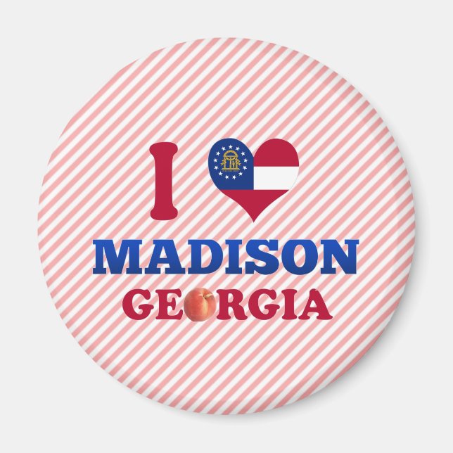 Imã Eu Amo Madison, Georgia (Frente)
