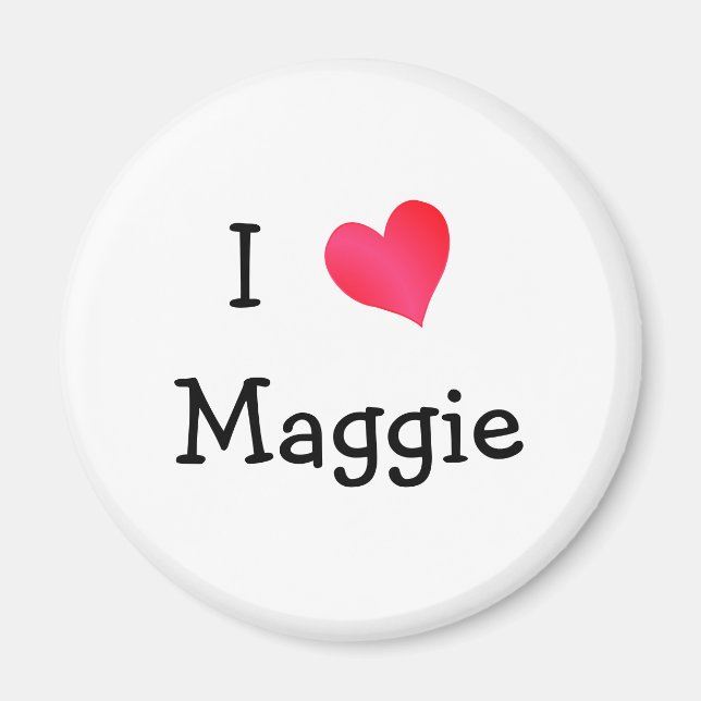 Imã Eu Amo Maggie (Frente)