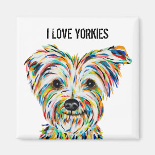 Imã Eu Amo Magnet Yorkies