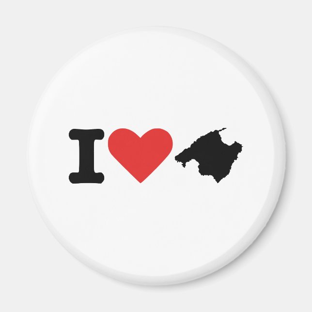 Imã Eu amo Maiorca - Espanha (Frente)