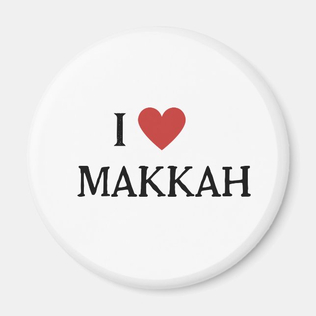 IMÃ EU AMO MAKKAH MAGNET (Frente)