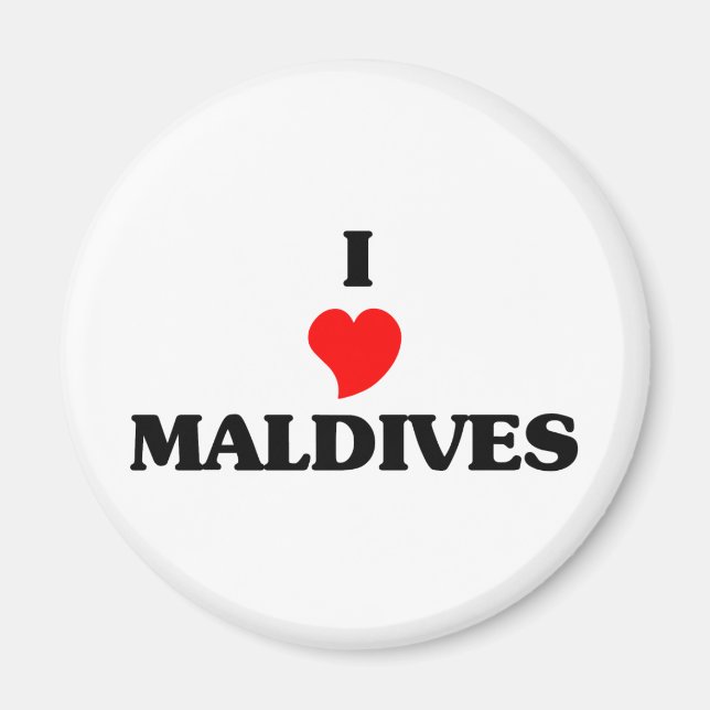 Imã Eu amo Maldivas (Frente)