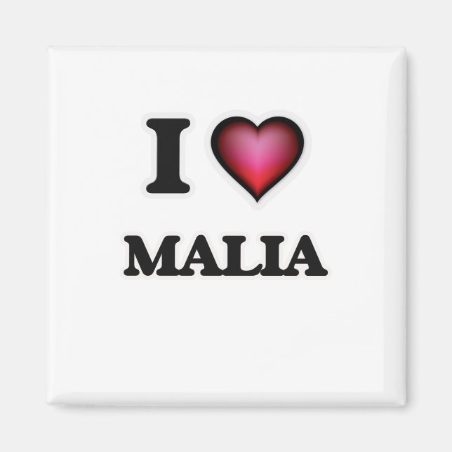 Imã Eu Amo Malia (Frente)
