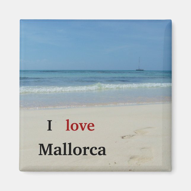 Imã Eu amo Mallorca - Magnet (Frente)