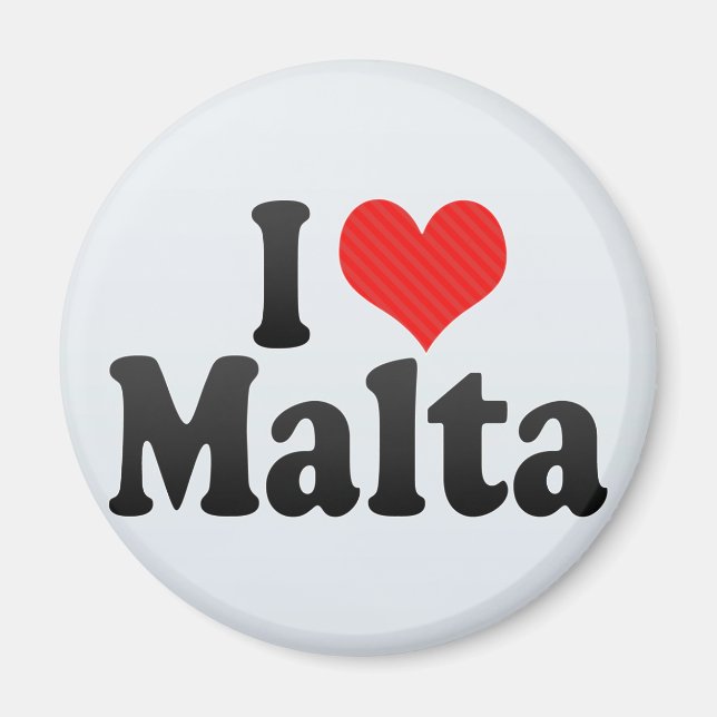 Imã Eu Amo Malta (Frente)
