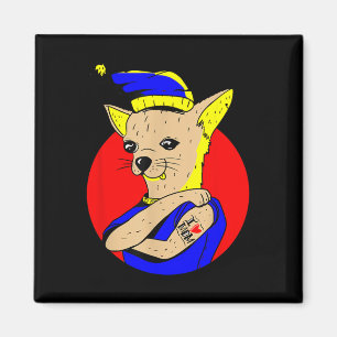Imã Eu Amo Mamãe Tattoo Chihuahua Cachorro Mãe Mães Bo