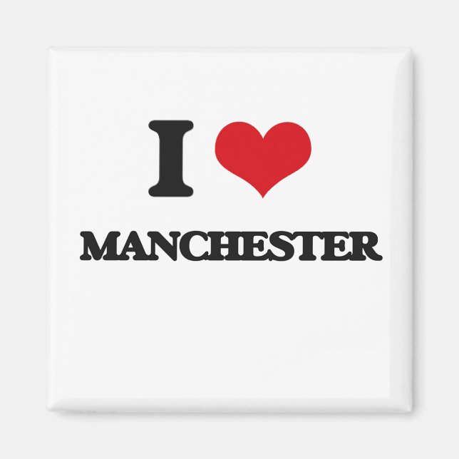 Imã Eu amo Manchester (Frente)