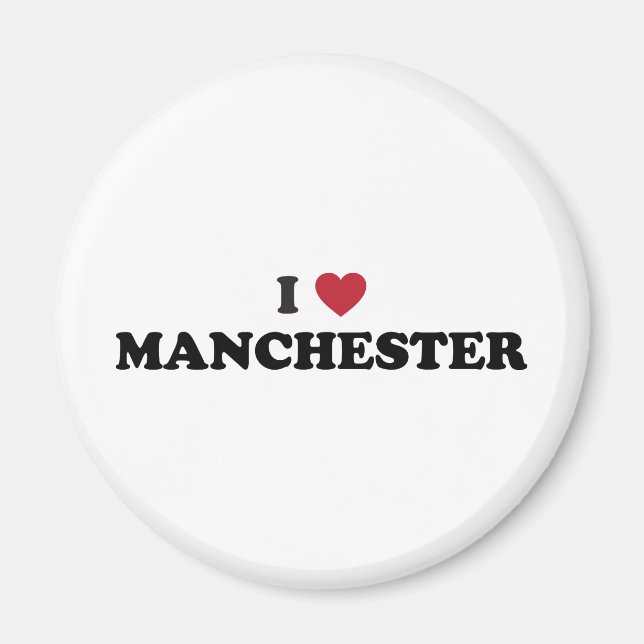 Imã Eu Amo Manchester New Hampshire (Frente)