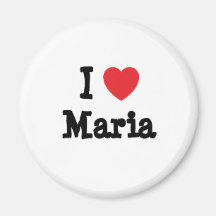 Imã Eu amo Maria Heart-Shirt