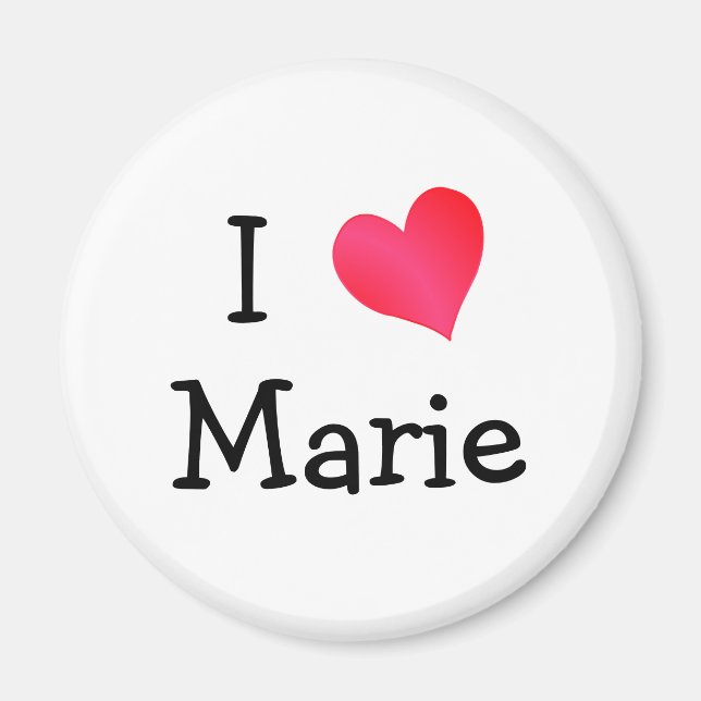 Imã Eu Amo Marie (Frente)