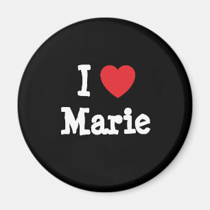Imã Eu amo Marie Heart Shirt