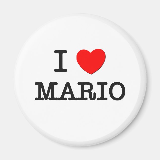 Imã Eu amo Mario (Frente)