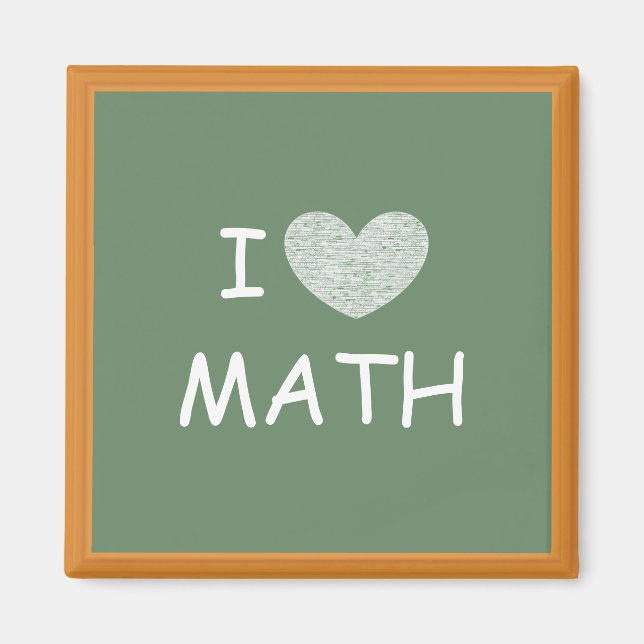 Imã Eu Amo Matemática (Frente)